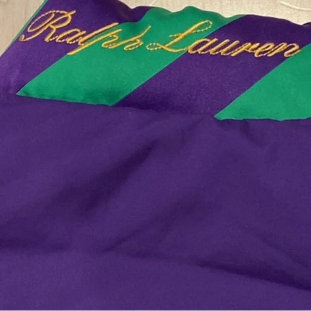 Ralph Lauren Purple and Green Puffer Jacket